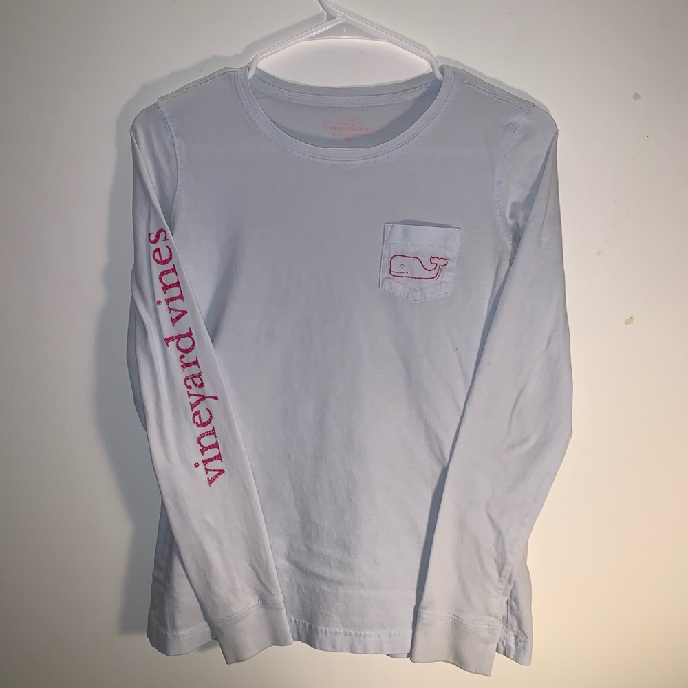 Whale Pocket Logo Vineyard Vines Long Sleeve Tee